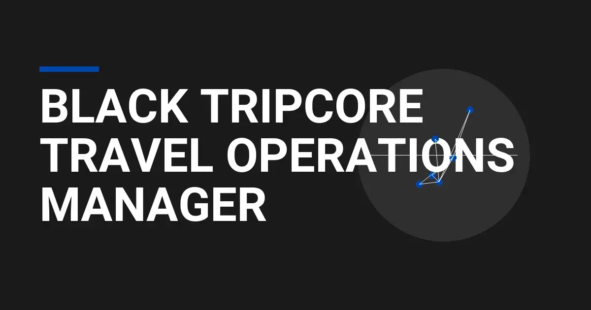 Black TripCore Travel Operations Manager
