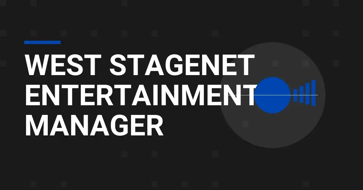 West StageNet Entertainment Manager